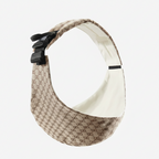 Écharpe de portage bébé ergonomique beige à motifs, avec boucle de sécurité