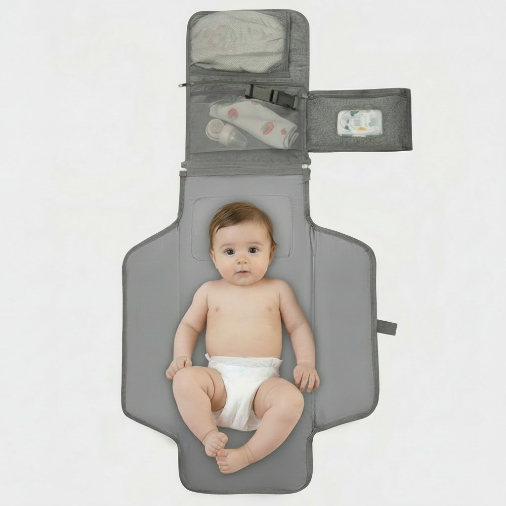 Matelas à Langer Pliable Portable Coton – Voyage et Plein Air Bébé