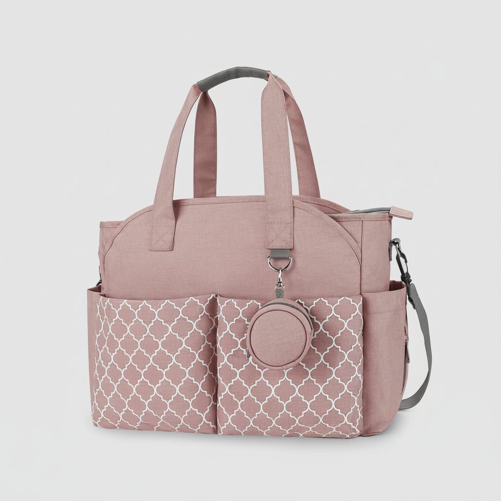 Sac à Langer Bandoulière Motif Géométrique – Grande Capacité 15 kg - MyBabyly