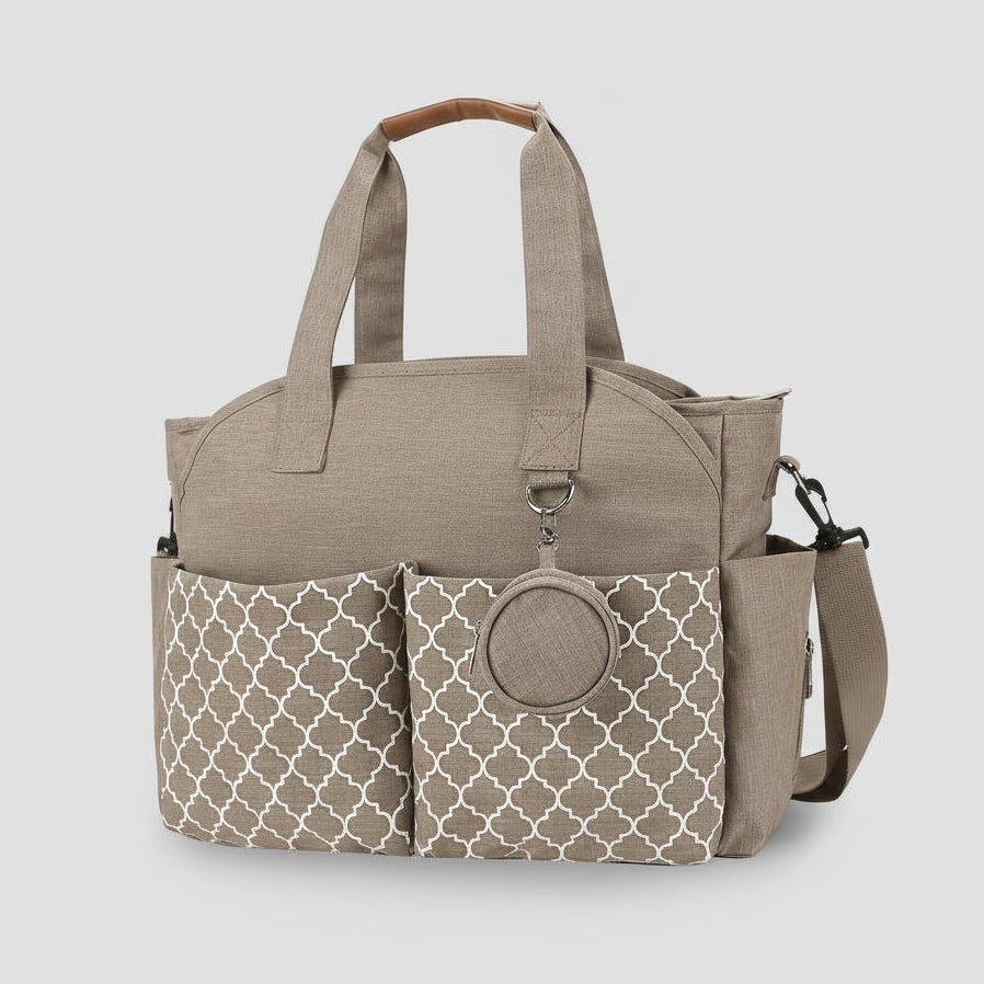 Sac à Langer Bandoulière Motif Géométrique – Grande Capacité 15 kg - MyBabyly