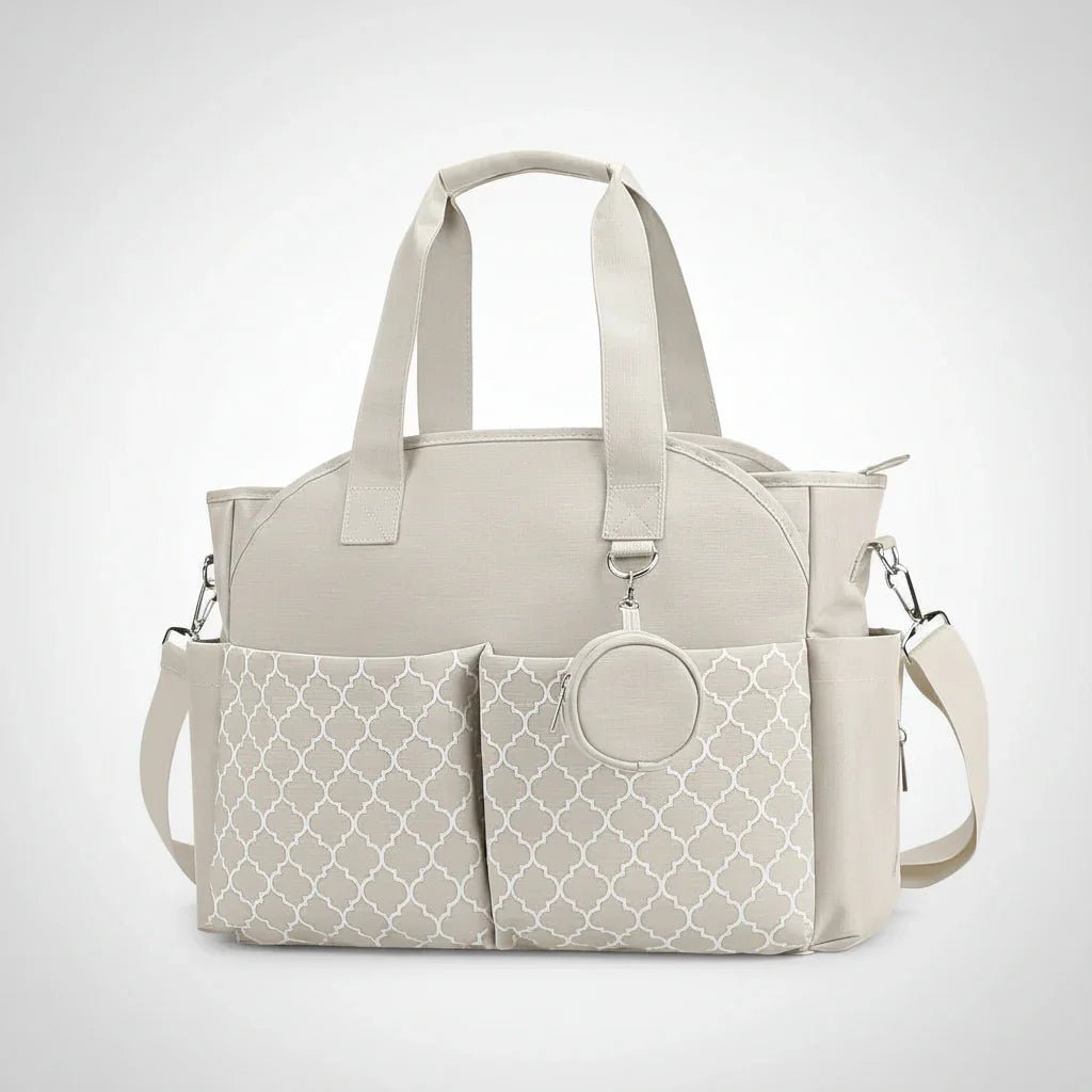 Sac à Langer Bandoulière Motif Géométrique – Grande Capacité 15 kg - MyBabyly